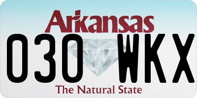 AR license plate 030WKX