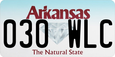 AR license plate 030WLC