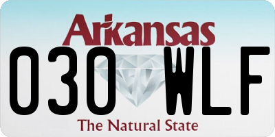 AR license plate 030WLF