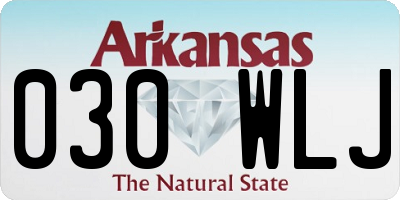 AR license plate 030WLJ