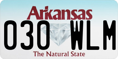AR license plate 030WLM