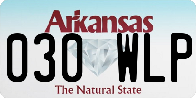 AR license plate 030WLP