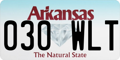 AR license plate 030WLT
