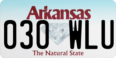 AR license plate 030WLU