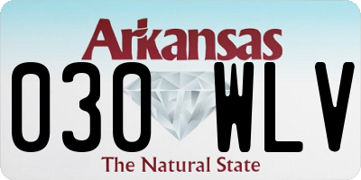 AR license plate 030WLV