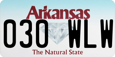 AR license plate 030WLW
