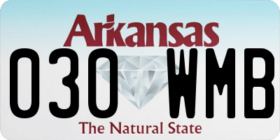 AR license plate 030WMB