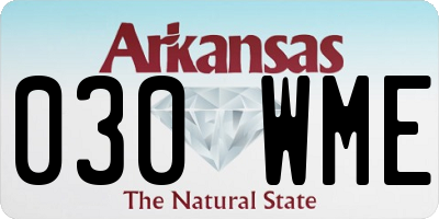 AR license plate 030WME
