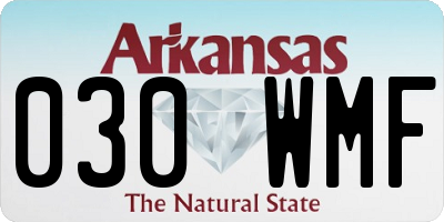 AR license plate 030WMF