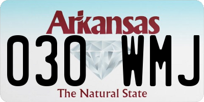AR license plate 030WMJ