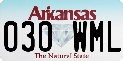 AR license plate 030WML