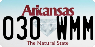 AR license plate 030WMM