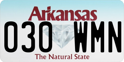 AR license plate 030WMN