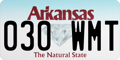 AR license plate 030WMT