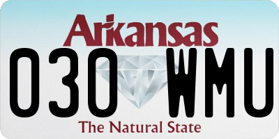 AR license plate 030WMU