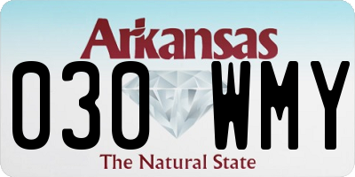 AR license plate 030WMY