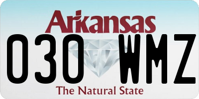 AR license plate 030WMZ
