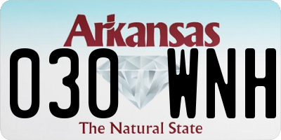 AR license plate 030WNH