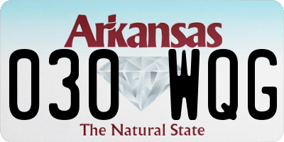 AR license plate 030WQG