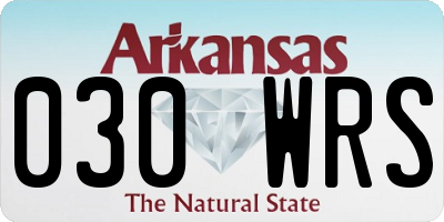 AR license plate 030WRS
