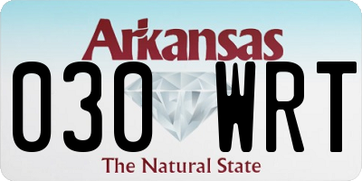 AR license plate 030WRT