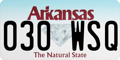 AR license plate 030WSQ