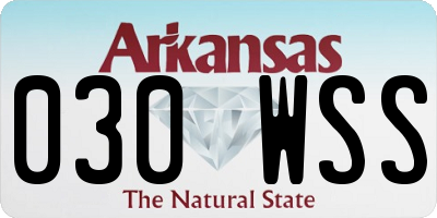 AR license plate 030WSS