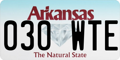 AR license plate 030WTE