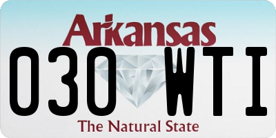 AR license plate 030WTI