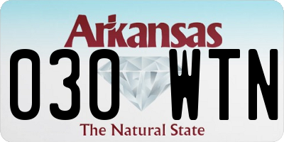 AR license plate 030WTN