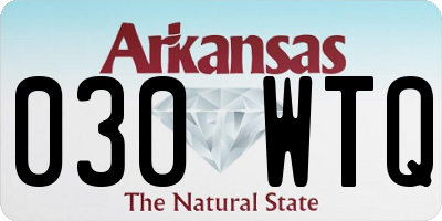 AR license plate 030WTQ