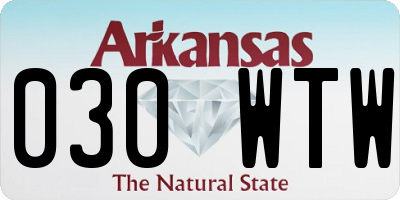 AR license plate 030WTW