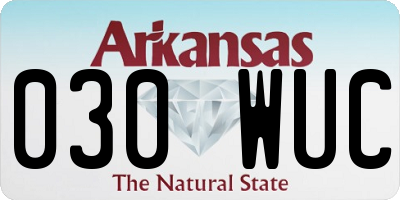 AR license plate 030WUC
