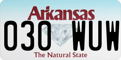 AR license plate 030WUW