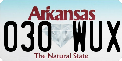 AR license plate 030WUX