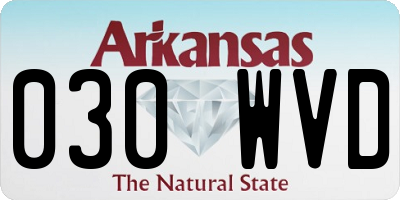 AR license plate 030WVD