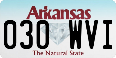 AR license plate 030WVI