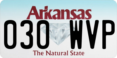 AR license plate 030WVP