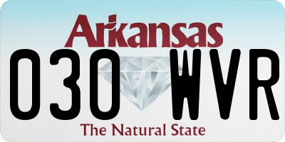 AR license plate 030WVR