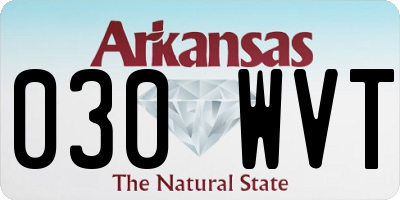 AR license plate 030WVT