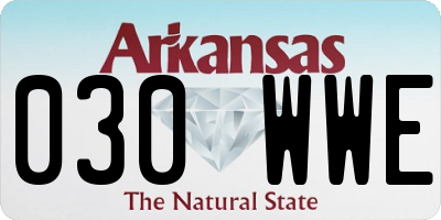 AR license plate 030WWE