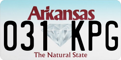 AR license plate 031KPG