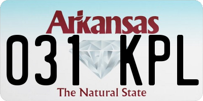 AR license plate 031KPL