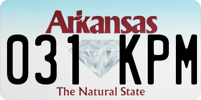 AR license plate 031KPM