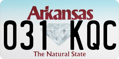 AR license plate 031KQC