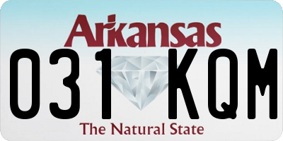 AR license plate 031KQM