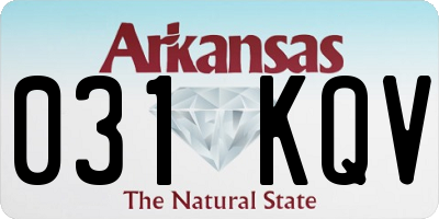 AR license plate 031KQV
