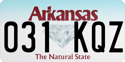 AR license plate 031KQZ