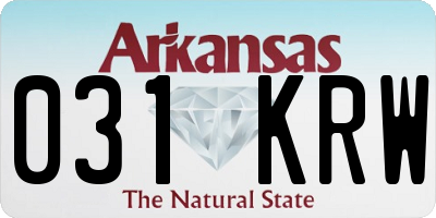 AR license plate 031KRW