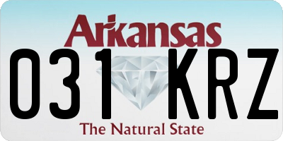 AR license plate 031KRZ